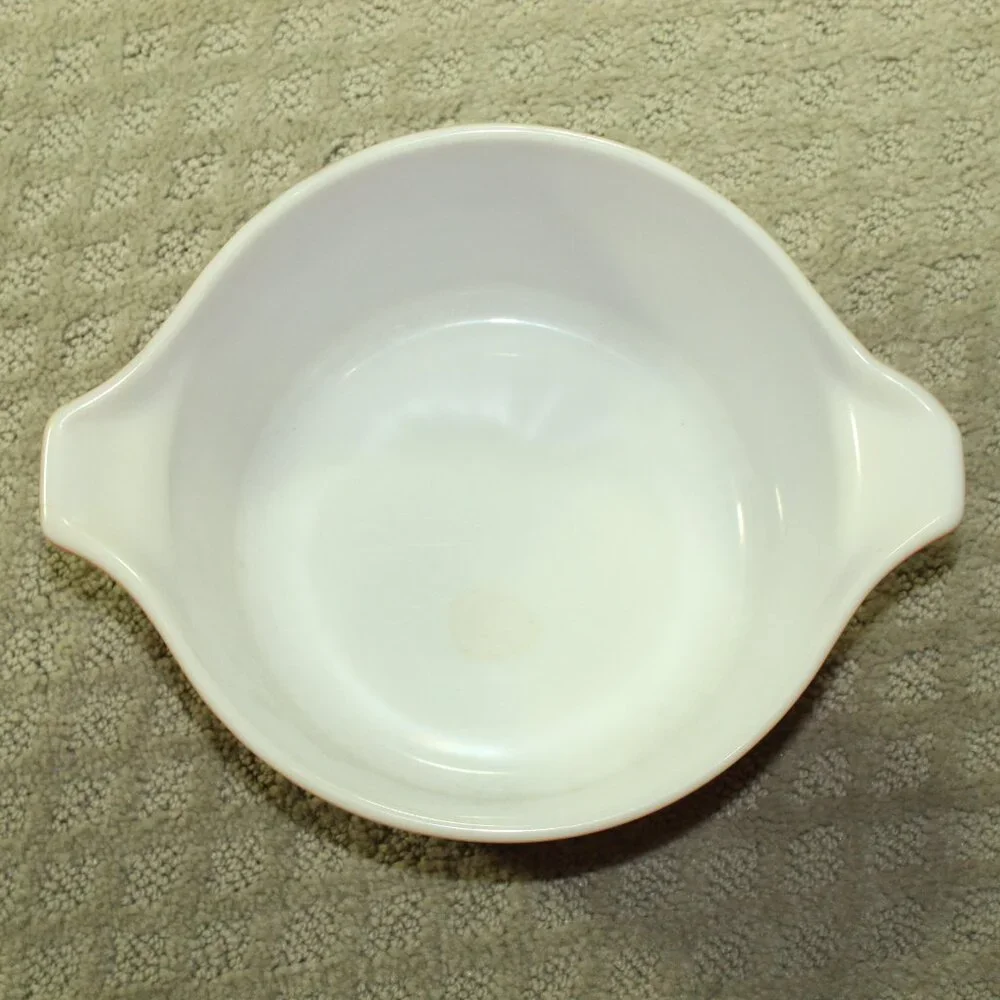 Set of 2 Vintage Pyrex Red Autumn Harvest Casserole Dishes 474-B 1.5, 473-B 1